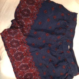 anthropology fabric shorts